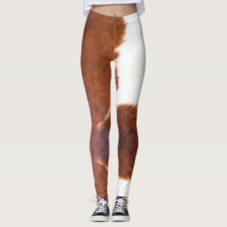 Brun,vit, Kodutskrift Leggings