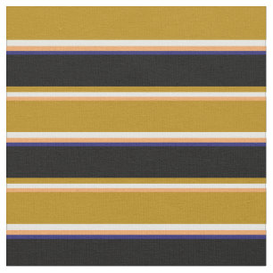 Brun, vit, Mörk Goldenrod, svart, Midnight Blue Tyg
