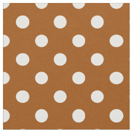 Brun vit Polka dots Textil