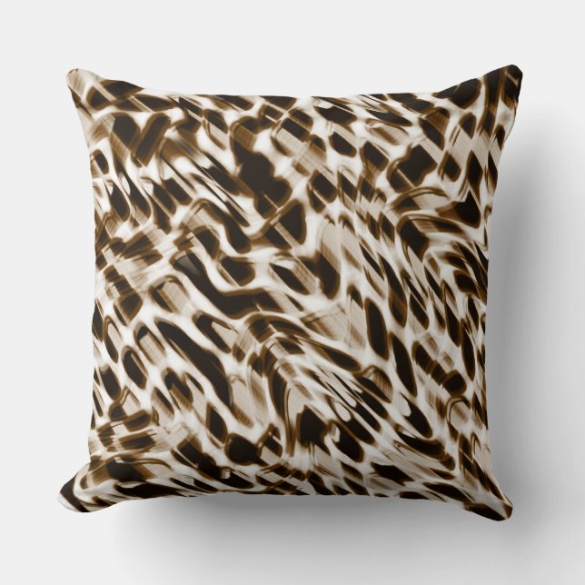 Brun vridande hål i rörelse, mörk och vitaktig kudde (Framsida)