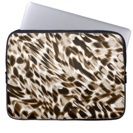 Brun vridande hål i rörelse, mörk och vitaktig laptop fodral