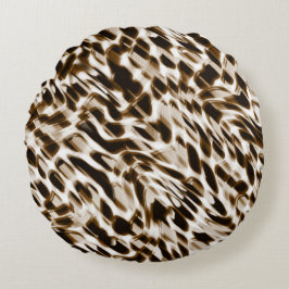 Brun vridande hål i rörelse, mörk och vitaktig rund kudde