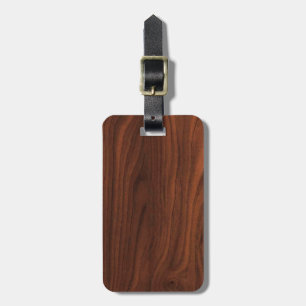 Brun Wood Look för mörk Bagagebricka
