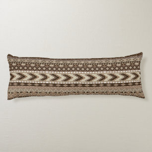 Bruna beige Taupe för Aztec stam- tryckneutralt Kroppskudde