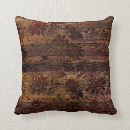 Bruna Blommigten Rustic Wood Kudde