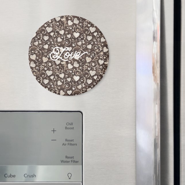 Bruna Crèmehjärtan Magnet (In Situ (Fridge))