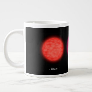 Bruna dvärgar som en interstellär resande ser. jumbo mugg