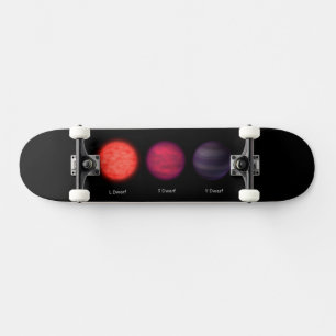 Bruna dvärgar som en interstellär resande ser. mini skateboard bräda 18,5 cm