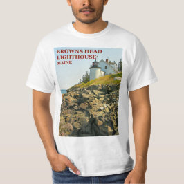 Bruna Head fyr, Maine T-tröja T Shirt