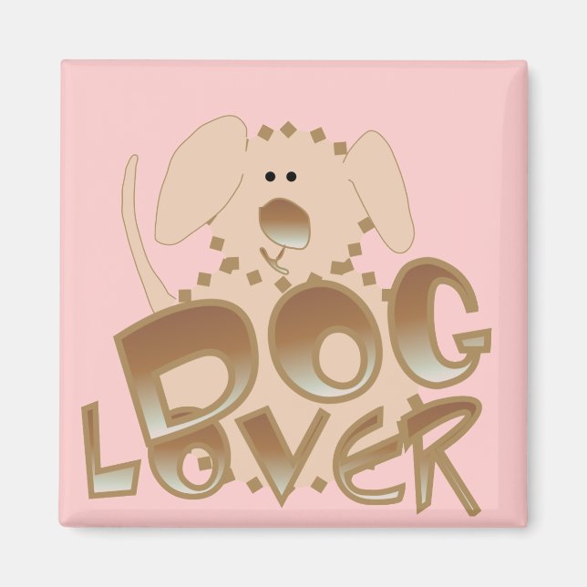 Bruna hund älskareTshirts och gåvor Magnet (Framsidan)
