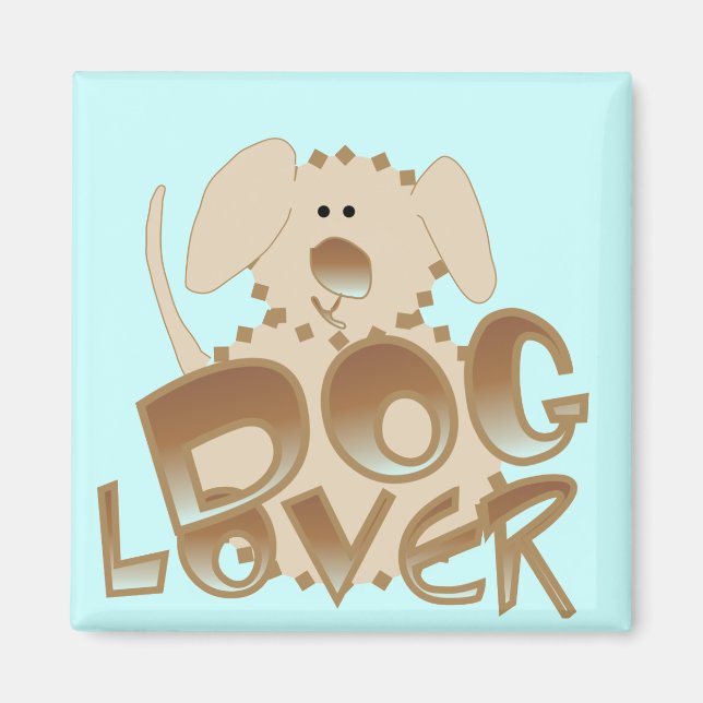 Bruna hund älskareTshirts och gåvor Magnet (Framsidan)