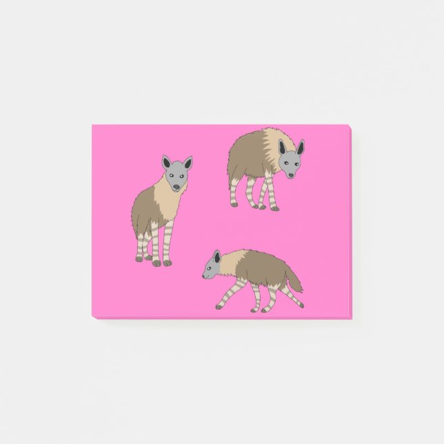 Bruna hyenor post-it block (Framsida)