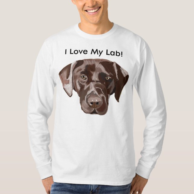 Bruna Labrador T Shirt (Framsida)