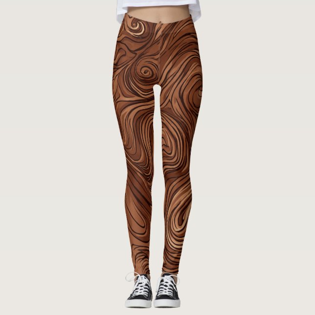 Bruna Leggings – Styliga, Bekväma & Mångsidiga  (Framsida)
