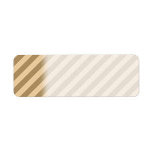 Bruna Stripes. Returadress Etikett