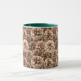 Bruna tallkottar mugg
