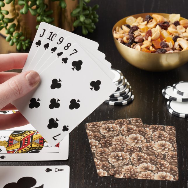 Bruna tallkottar Natur   Casinokort (På plats)