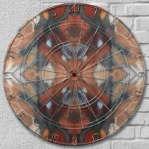 Brunbeige kräm grått orange abstrakt vattenfärg