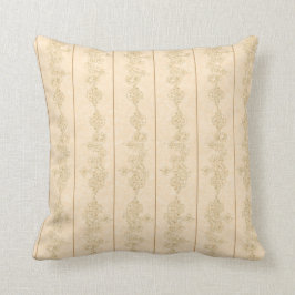 Brunbeige virvel vintage Dekorativ kudde