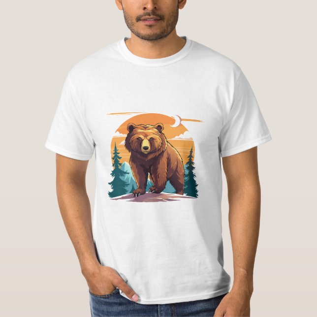 Brunbjörn T Shirt (Framsida)