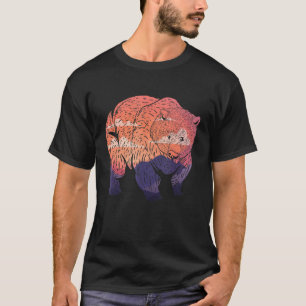 Brunbjörn utomhus av vilda djur t shirt