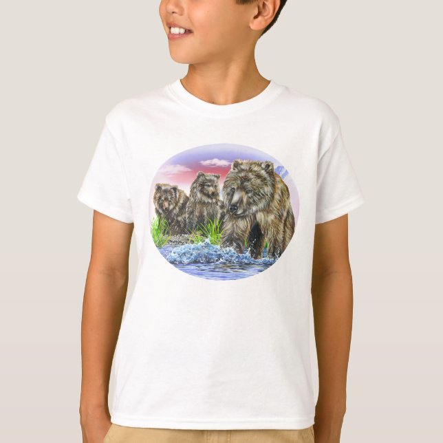 Brunbjörnar T-shirt (Framsida)