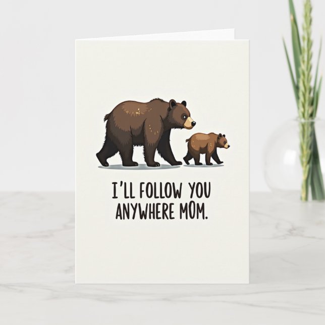 Brunbjörnsmamamor kort (Framsida)