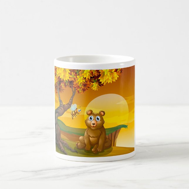 Brunbjörnssolnedgång Kaffemugg (Skapare uppladdad)