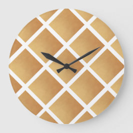 Brunbruna skuggor stor klocka