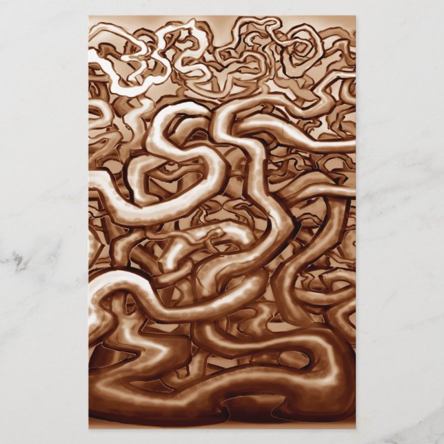 Brunbruna viner brevpapper (Framsida)