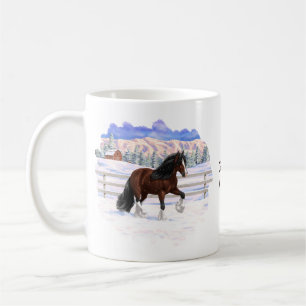 Brunbukten, zigenare i Snö Kaffemugg