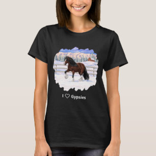 Brunbukten, zigenare i Snö T Shirt