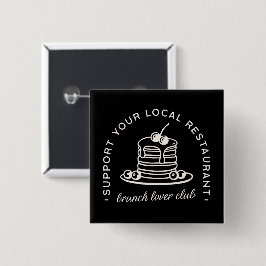 Brunch älskare klubb-trupp knapp