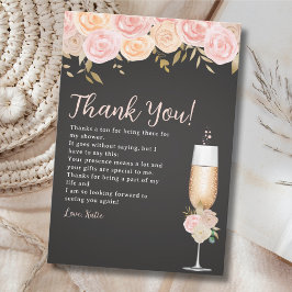 Brunch and Bubbly Bridal Shower Elegant Flowers Tack Kort