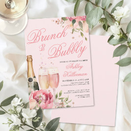 Brunch And Bubbly Bridal Shower Inbjudningar