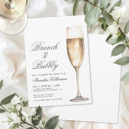 Brunch And Bubbly Bridal Shower Inbjudningar