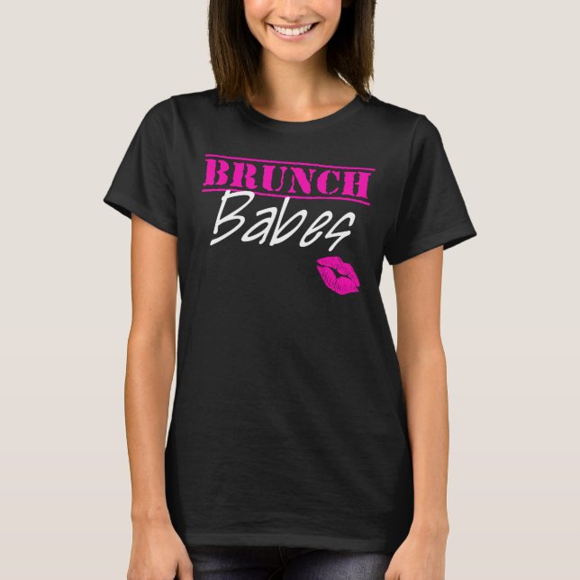 Brunch Babes - Resting Brunch Ansikte T Shirt (Framsida)