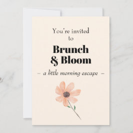 Brunch & Bloom  Invitation Inbjudningar