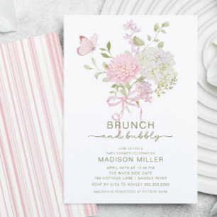 Brunch & Bubbly Baby Shower-inbjudan Inbjudningar