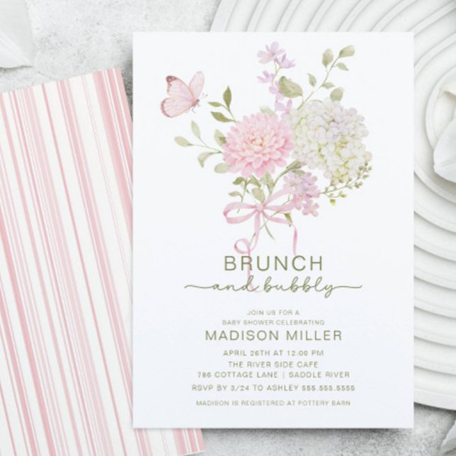 Brunch & Bubbly Baby Shower Invitation Inbjudningar (Skapare uppladdad)