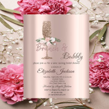 Brunch & Bubbly Blommor Dricks Bröllopsdusch