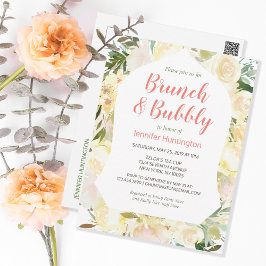 Brunch & Bubbly Boho Bröllopsfestin Inbjudan