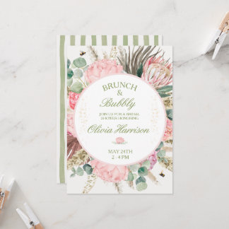 Brunch & Bubbly Bröllopsdusch-inbjudan Inbjudningar