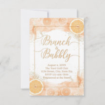 Brunch & Bubbly Detaljerad Kort – Persika Watercol