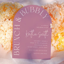 Brunch & Bubbly Djärv Blommig Bröllopsdusch