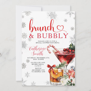 Brunch Bubbly Julmiddag Bröllopsfest Inbjudningar