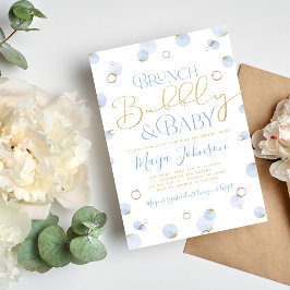Brunch Bubbly och Baby Shower-inbjudan Inbjudningar