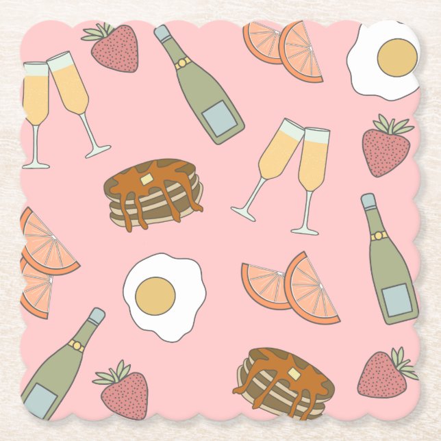 Brunch & Bubbly Pappersunderlägg Underlägg Papper (Framsida)