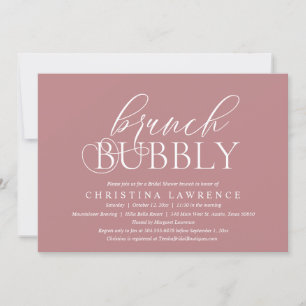 Brunch Bubly, Bride to be, Möhippa Invati Inbjudningar