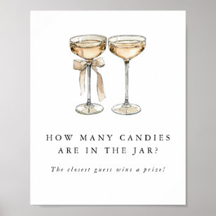 Brunch & BubLY Champagne Bröllop Guessing Game Poster